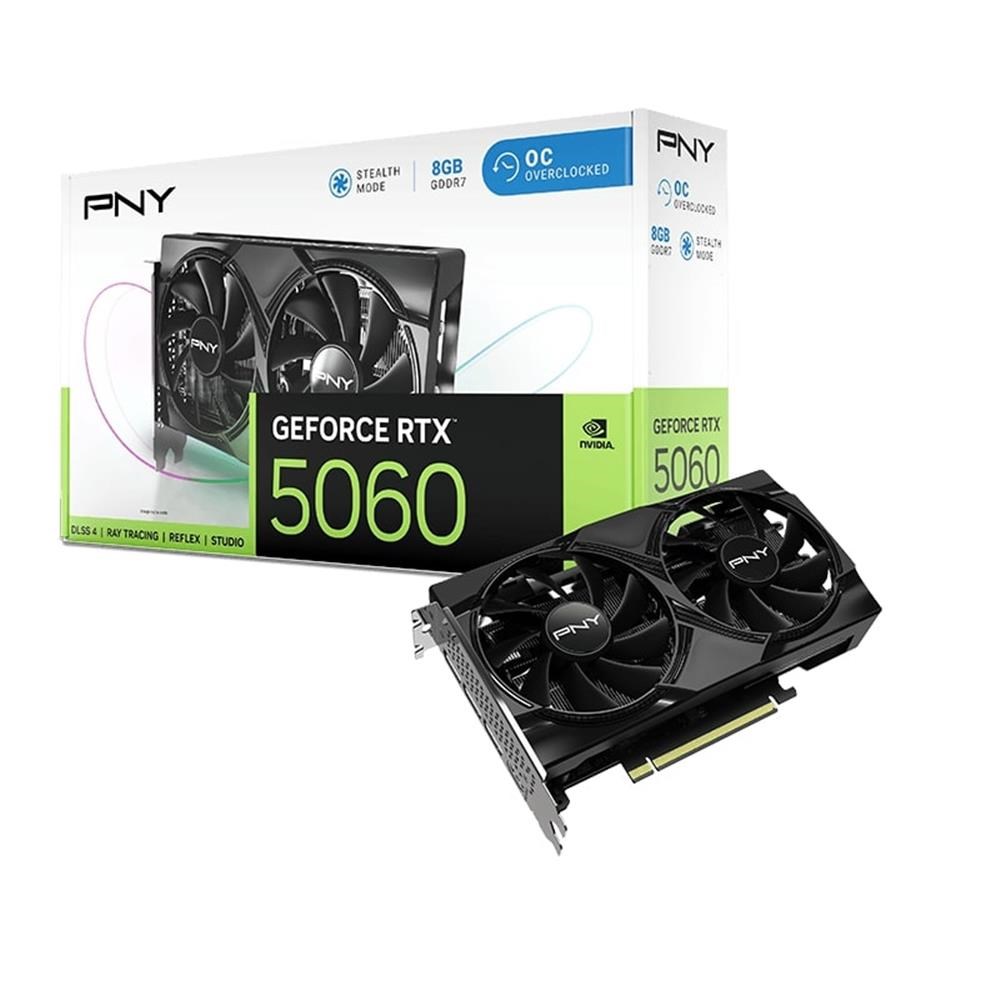 PNYPny GeForce RTX 5060 8GB GDDR7 128 Bit DLSS 4 VCG50608DFXPB1-O Ekran Kartı4718006459031