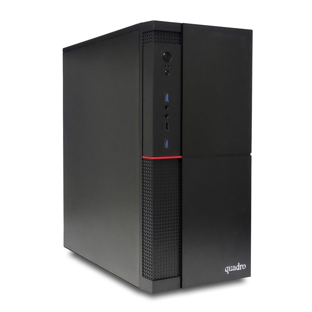 QUADROQuadro Solid DHA- 41825 Ci3 4130 3.4Ghz 8gb 256gb SSD ONB VGA Freedos Masaüstü Bilgisayar -DVD YOK-8683242402232