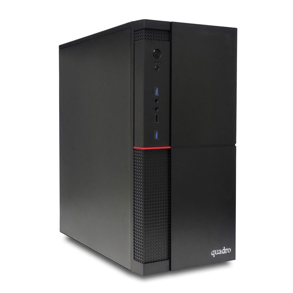 QUADROQuadro Solid DHA- 41825 Ci3 4130 3.4Ghz 8gb 256gb SSD ONB VGA Freedos Masaüstü Bilgisayar -DVD YOK-8683242402232