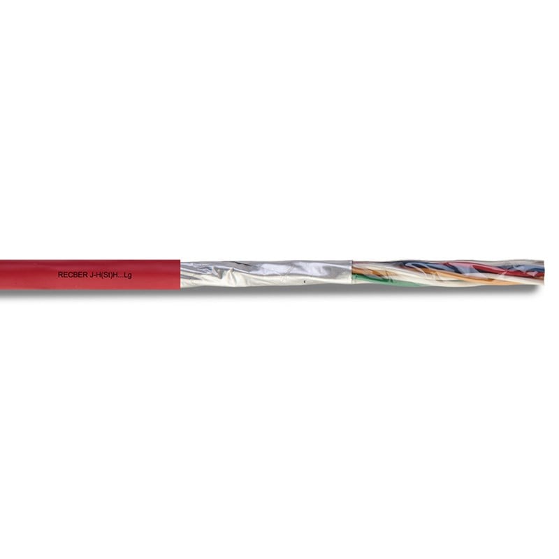 ReçberReçber 1*2*0,80mm + 0,80mm Jh(St)H Halojensiz Yangın Alarm Kablosu 110097 (100 metre)110097