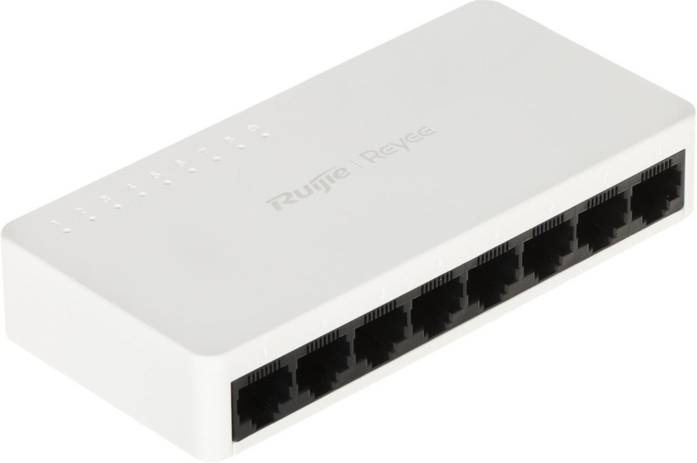 RUIJIE REYEERuijie Reyee RG-ES08F 8 Portlu, 10-100 Fast Ethernet Tak Çalıştır Switch Plastik Kasa6971693279025