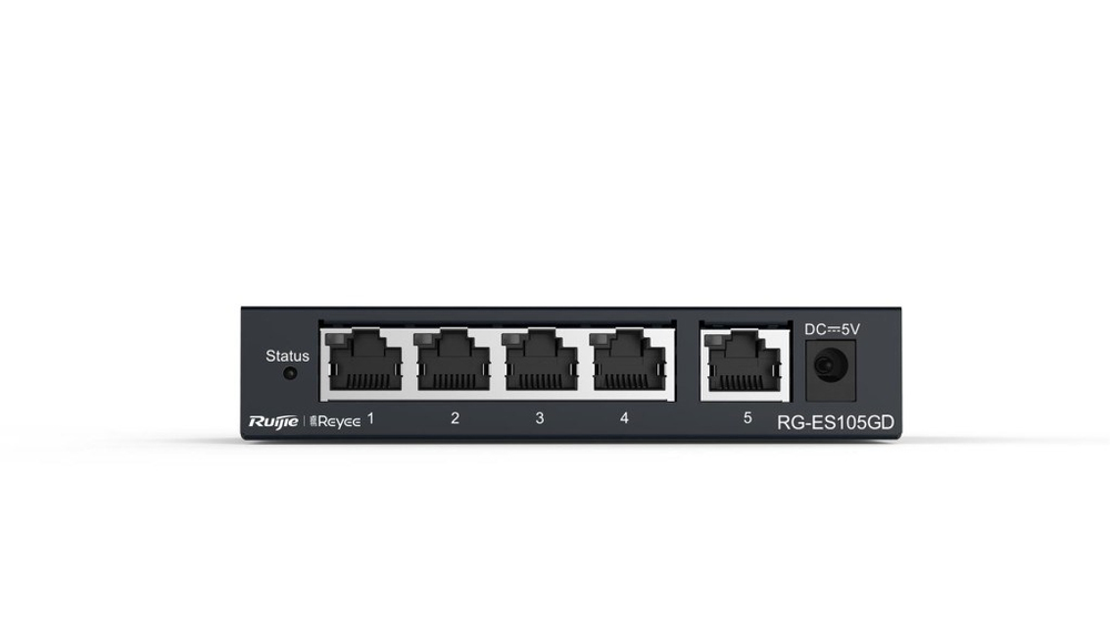 RUIJIERuijie-Reyee RG-ES105GD 5 Port 10-100-1000 Mbps Gbit Yönetilemez Switch Çelik Kasa6971693270435
