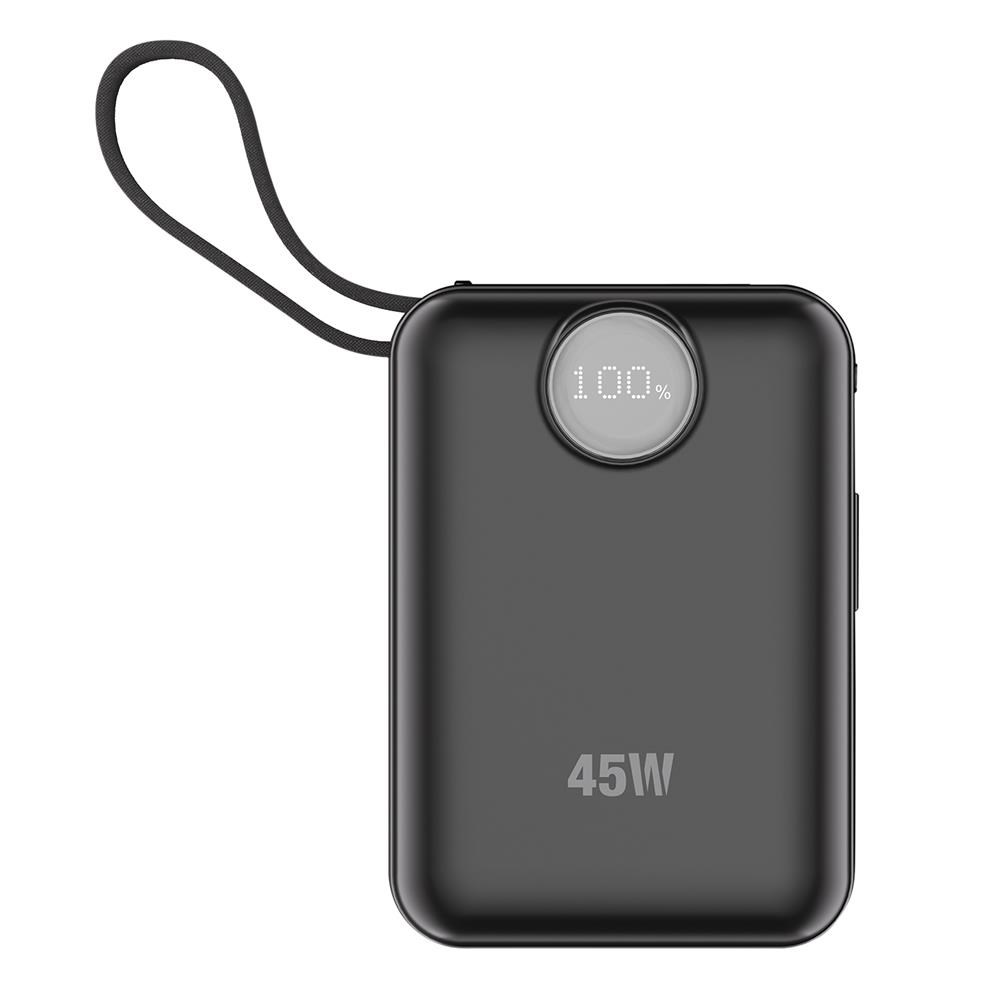 S-LinkS-link G450 20000mAh PD45W+QC3.0 Dahili Kablolu Siyah LCD Taşınabilir Pil Şarj Cihazı Powerbank8680096152214