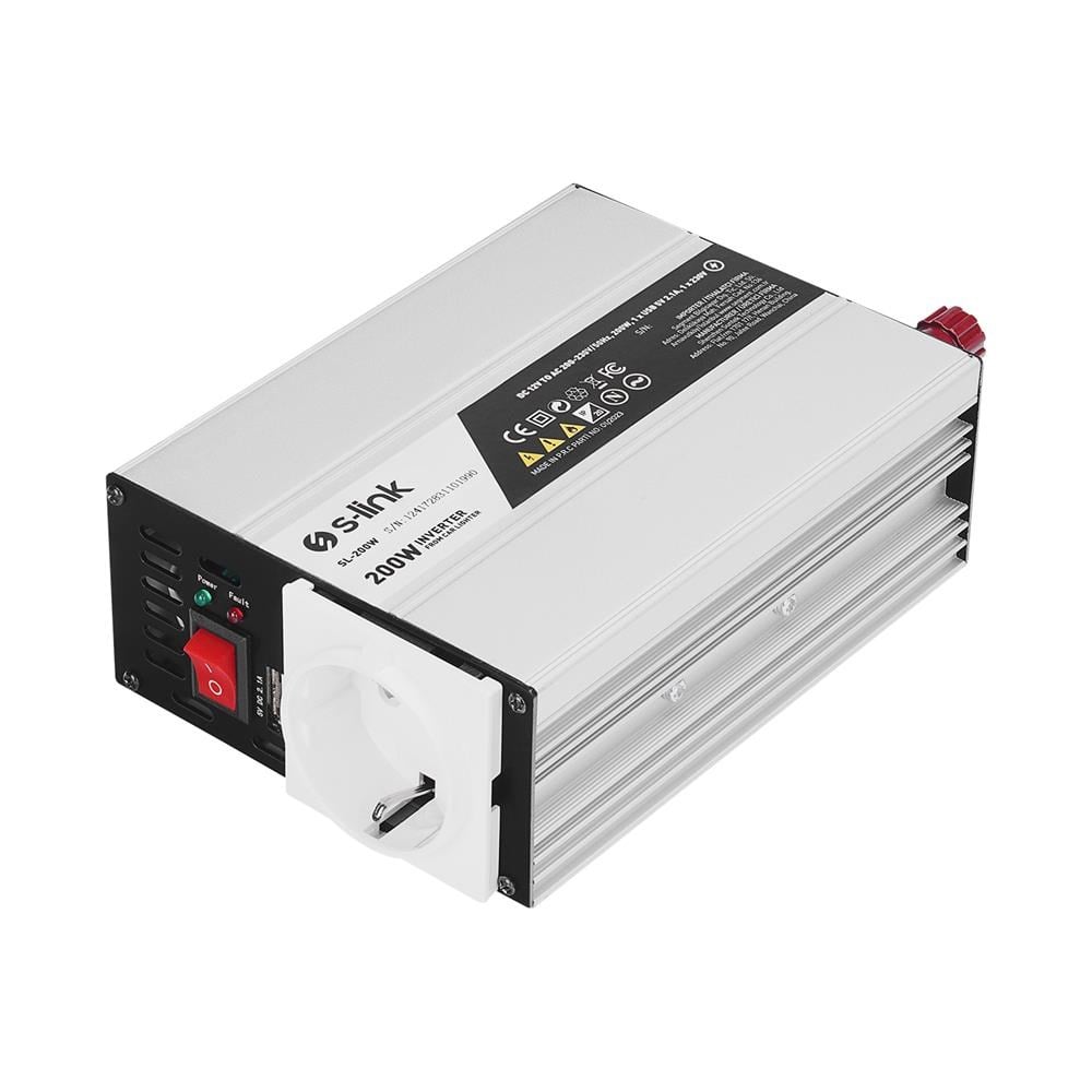 S-LinkS-link SL-200W 200W Çakmaktan Power Inverter8697671413981