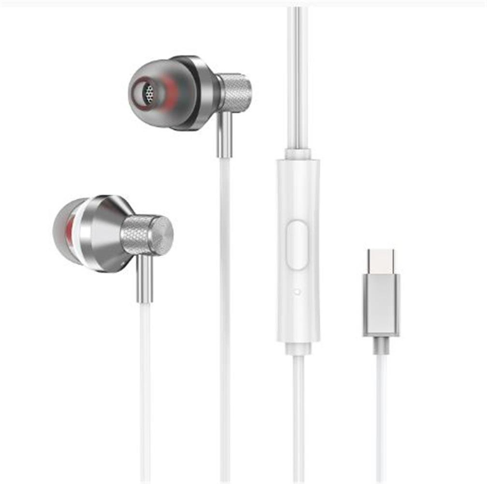 S-LİNKS-link SL-TPK03 TypeC Telefon Uyumlu Metal Beyaz Kulak İçi Mikrofonlu Kulaklık8680096126970