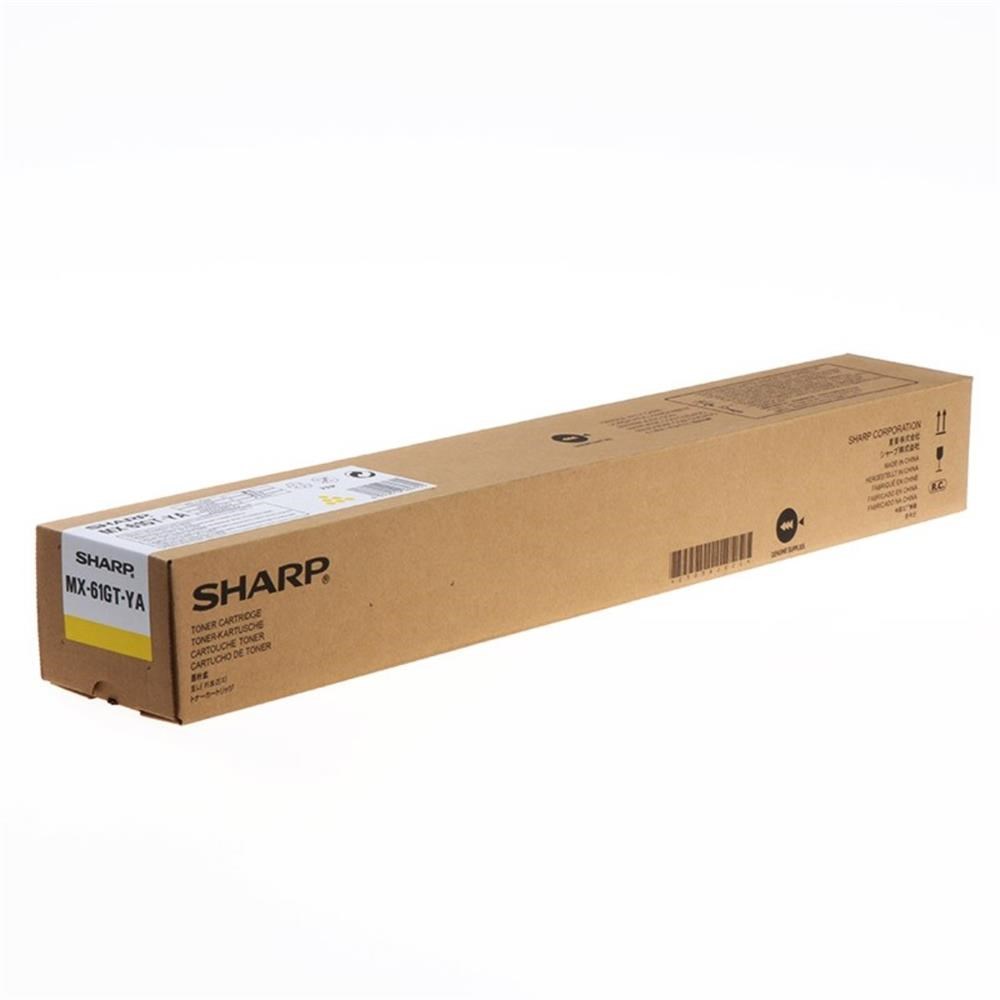 SHARPSHARP MX-61GTYA Yellow Sarı Orjinal Fotokopi Toneri MX-2630-2651-3050-3550-3070 24.000 Sayfa4974019969701