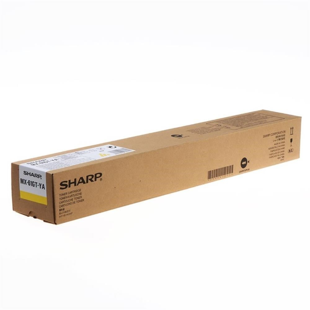 SHARPSHARP MX-61GTYA Yellow Sarı Orjinal Fotokopi Toneri MX-2630-2651-3050-3550-3070 24.000 Sayfa4974019969701