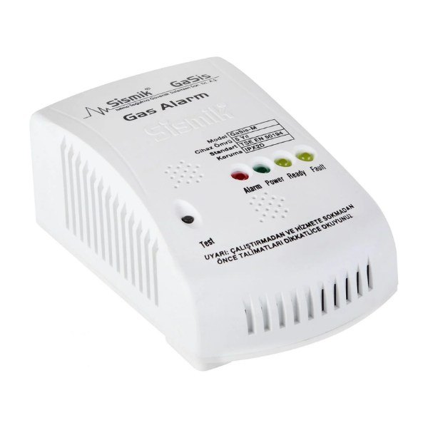 SismikSismik GaSis-M 12 V/24V DC Giriş Konut Tipi Gaz Alarm Cihazı Kuru Kontak01.002.001.003.02