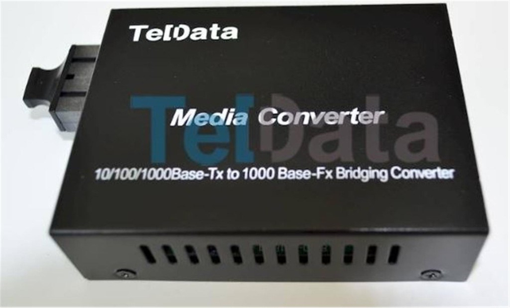 TeldataTeldata Media Converter Single Mode 10-100-1000 20 Km Dual Sc 2 Li Paket Set8684712501165