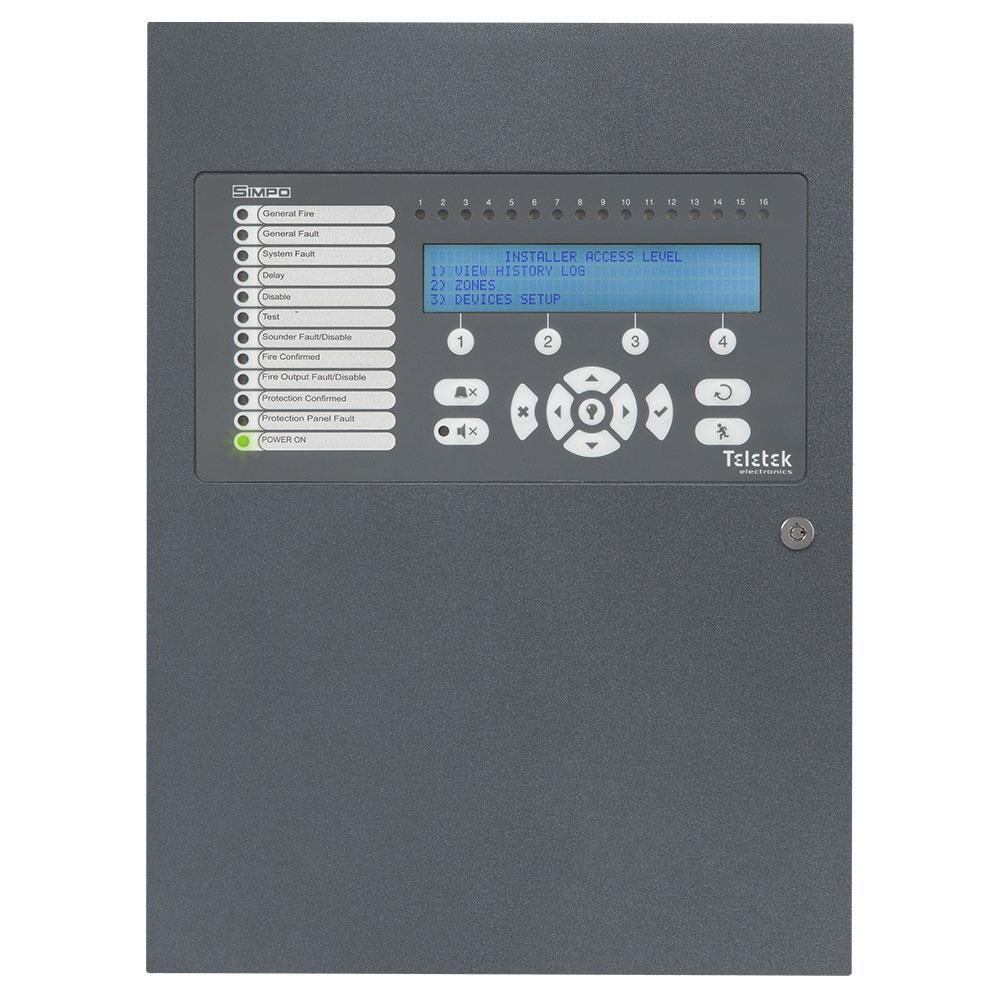 TeletekTeletek SIMPO 2 Loop Adresli Yangın İhbar PaneliSimpo TTE 2 Loop