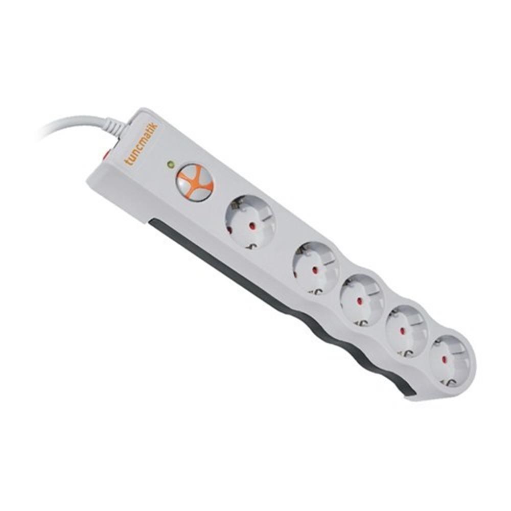 TUNÇMATİKTunçmatik TSK6134 Powersurge 5'Li 1050 Joule Beyaz8697842806413
