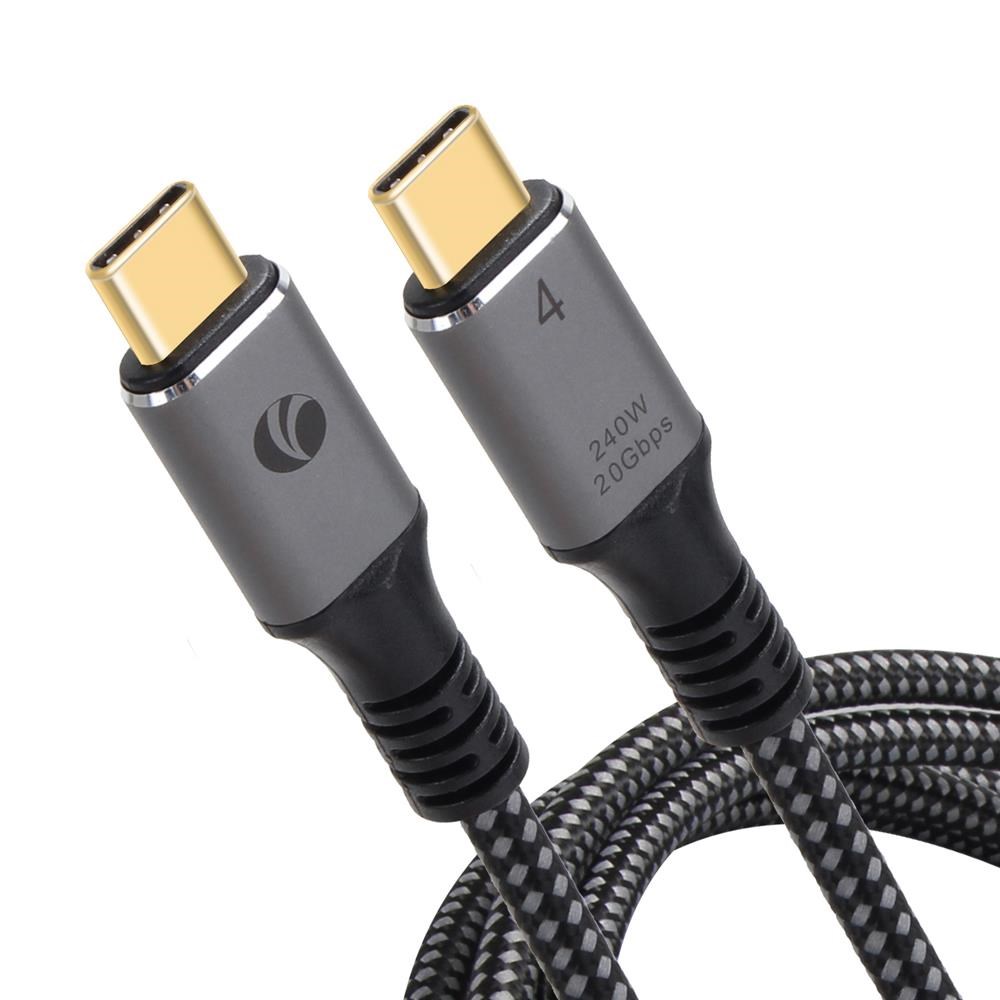 VCOMVcom CU521M-2.0 Type-C USB4 20Gbps Data 240W 2m Şarj Kablosu4895182218093