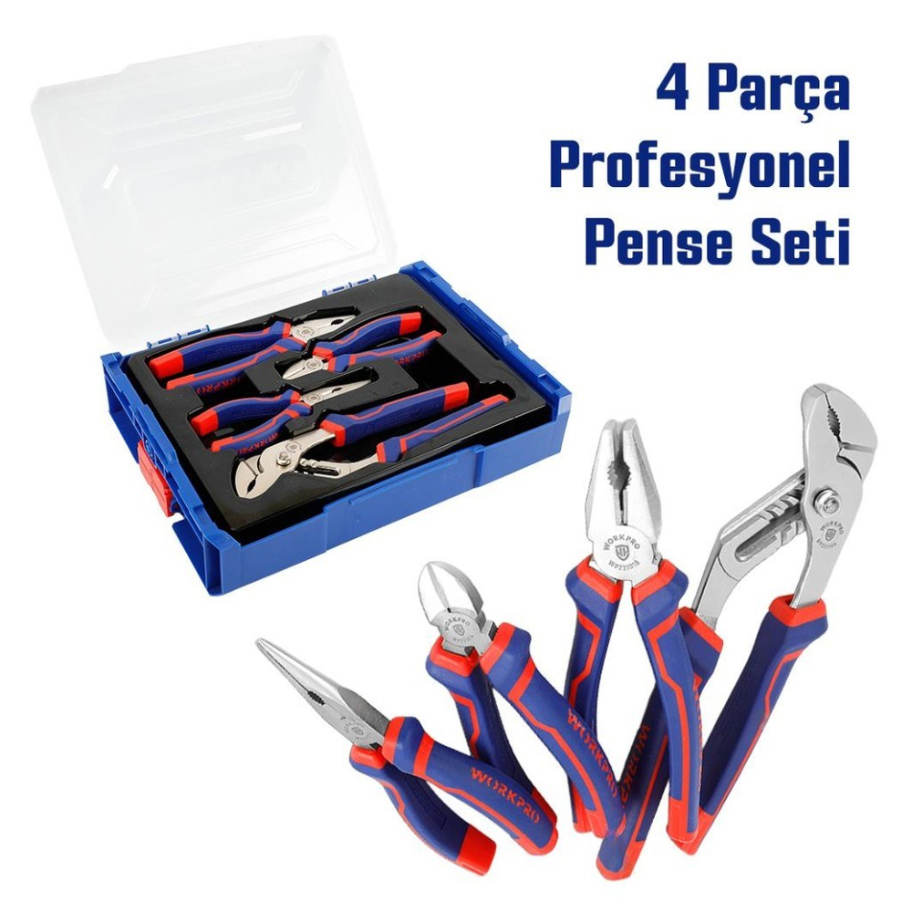 WorkproWORKPRO WP209133 4 Parça Profesyonel Pense SetiWP209133