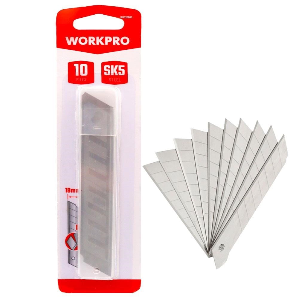 WorkproWORKPRO WP212002 18MM 10’Lu Maket Bıçağı YedeğiWP212002