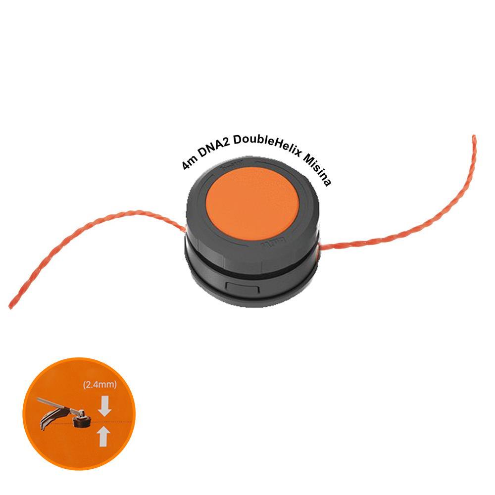 WorxWORX WA0045 WG186E İçin 2.4mm 4Metre Çift Çıkışlı Duble Helix Spiral Burgulu Yedek MisinaWA0045