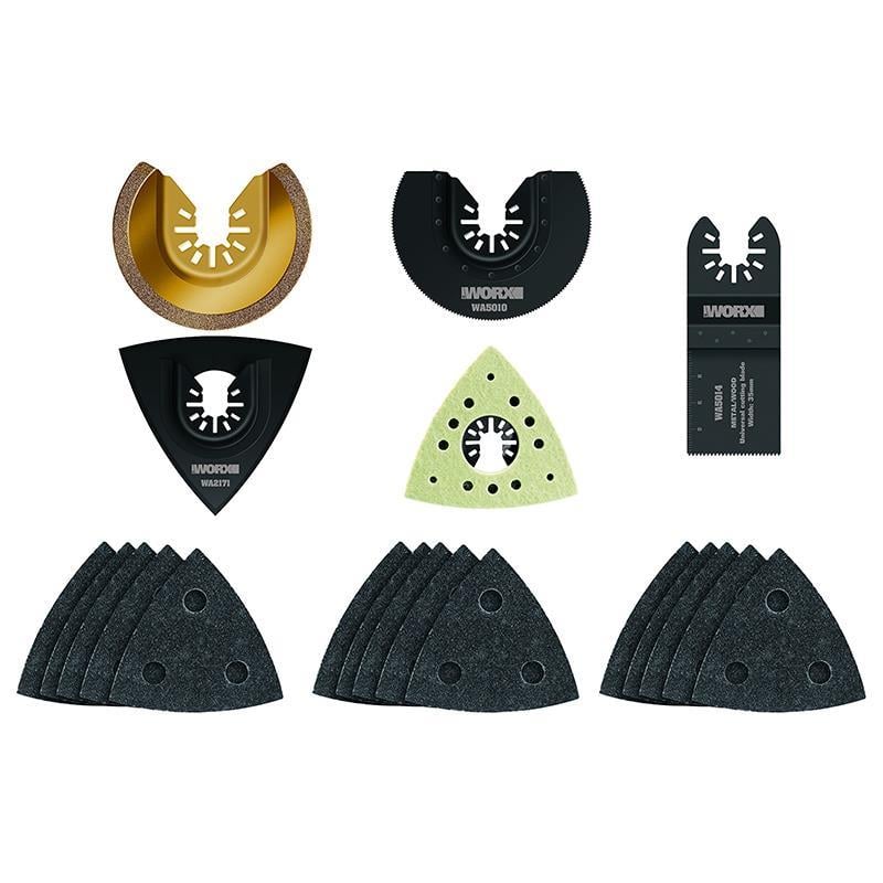 WorxWORX WA5095 Çok Amaçlı Raspalama Makinası İçin Universal 20 Parça Aksesuar SetiWA5095