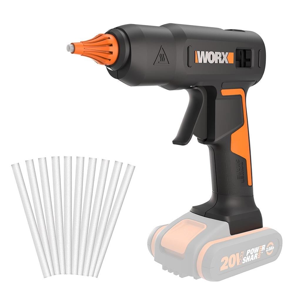 WorxWORX WX045.9 20Volt 11MM Profesyonel Sıcak Mum Silikon Tabancası + 10 Silikon (Akü Dahil Değildir)WX045.9