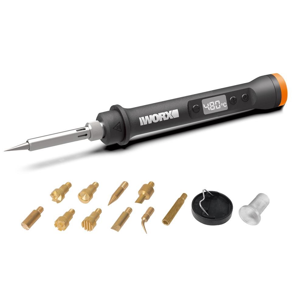 WorxWORX WX744.9 MAKERX 20Volt Profesyonel Dijital Lehim Tabancası + 12 Aksesuar (Akü Dahil Değildir)WX744.9