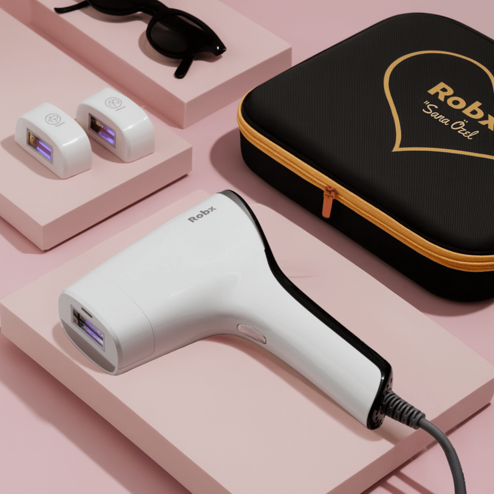 Robx A05 Ipl 3 Milyon Atım Akıllı Cilt Tanıma Ultra Seri Atım 3 Başlık Vücut Yüz Bikini Ipl Cihaz 