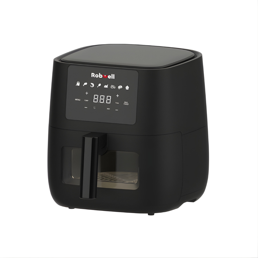 Robx Robwell AS27 6 LT 1700 W Dokunmatik Ekran Airfryer Yağsız Hava Fritözü Siyah 