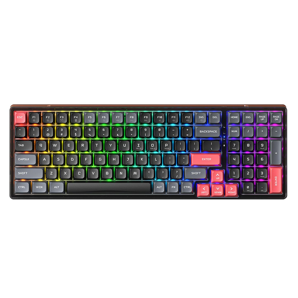 Machenike K600-B100 Lite Kablolu Brown Switch RGB ENG Q Siyah Gaming Klavye