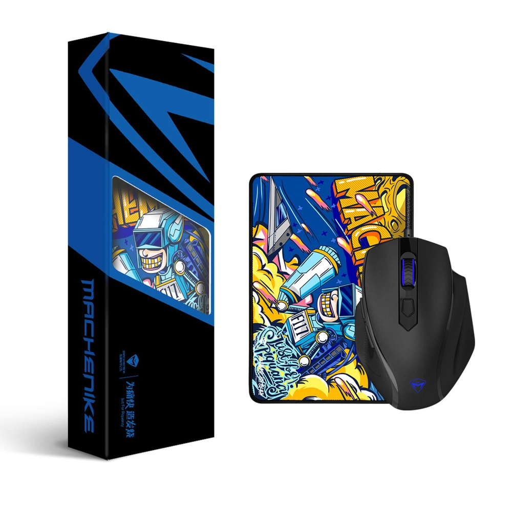 Machenike M2 Siyah Gaming Mouse ve Mousepad Kit