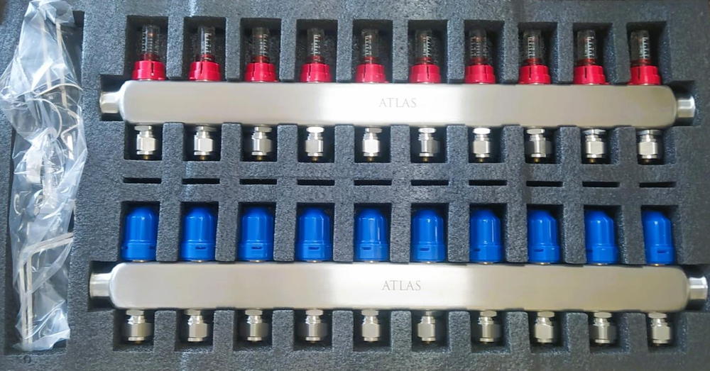 Atlas 10'lu Paslanmaz Çelik Kollektör Seti