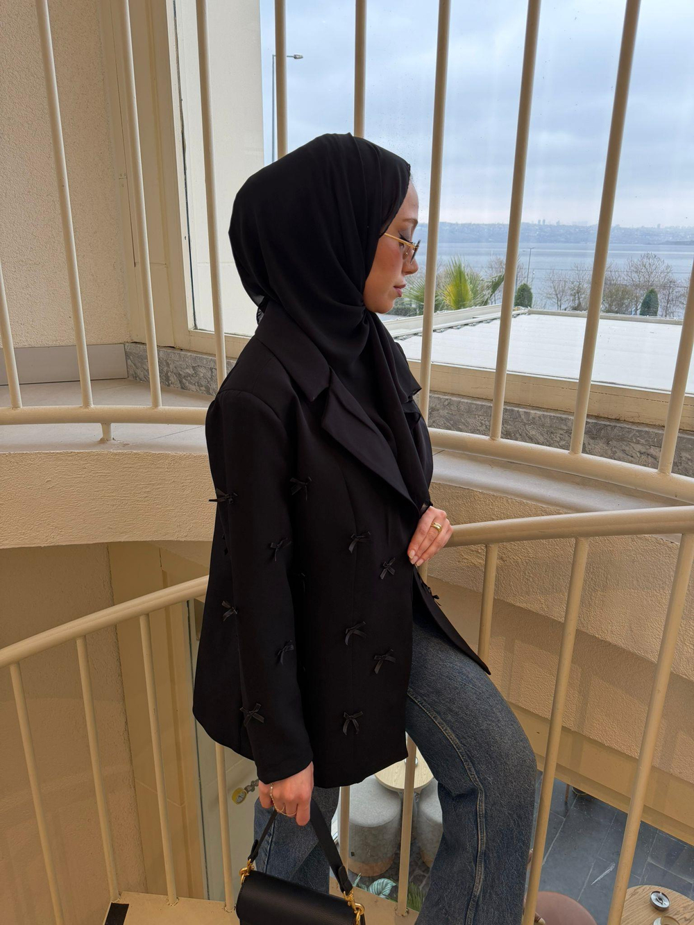 Fiyonk detaylı blazer