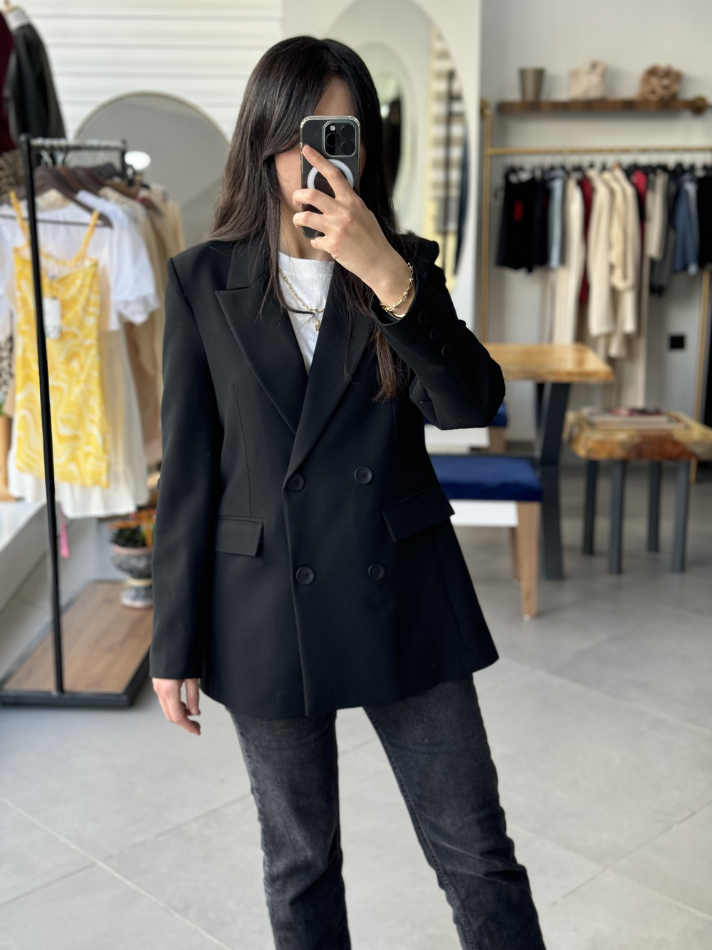 Siyah Blazer Ceket