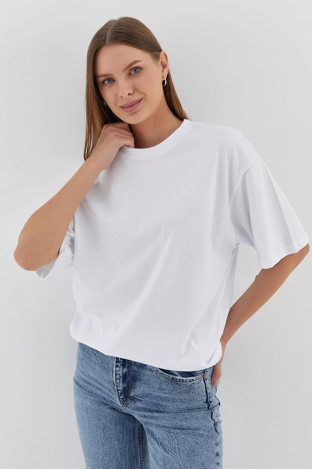 Basic Oversize Tshirt BEYAZ