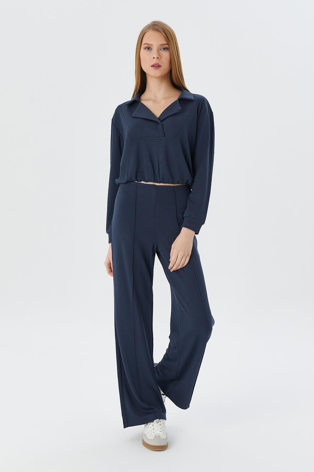 Beli Lastikli Crop Takım FUME
