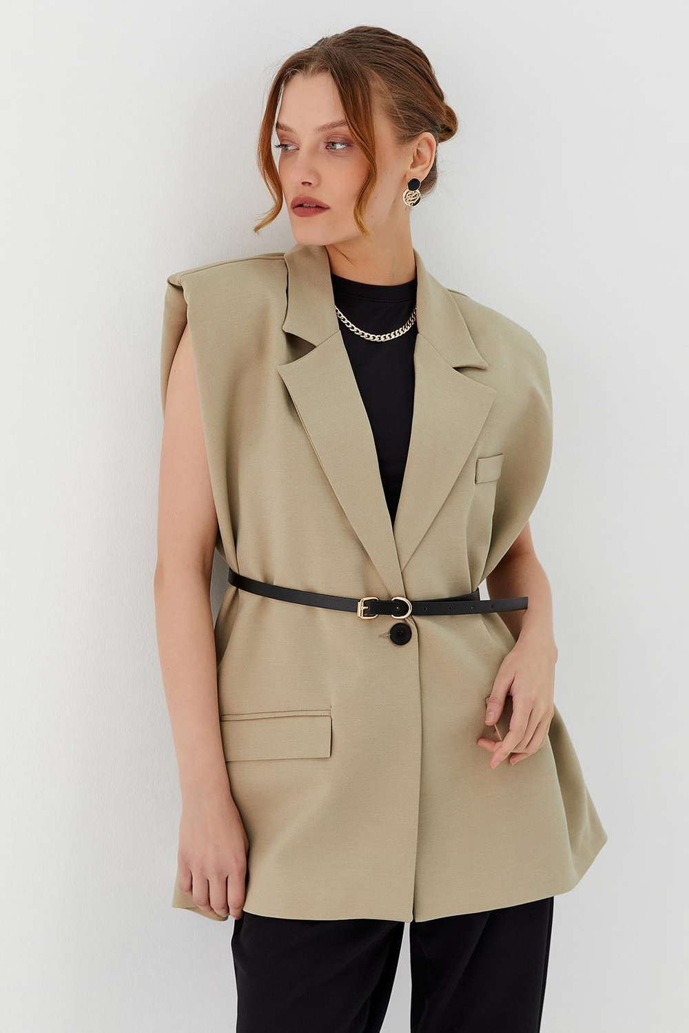 Oversize Blazer Yelek CAGLA