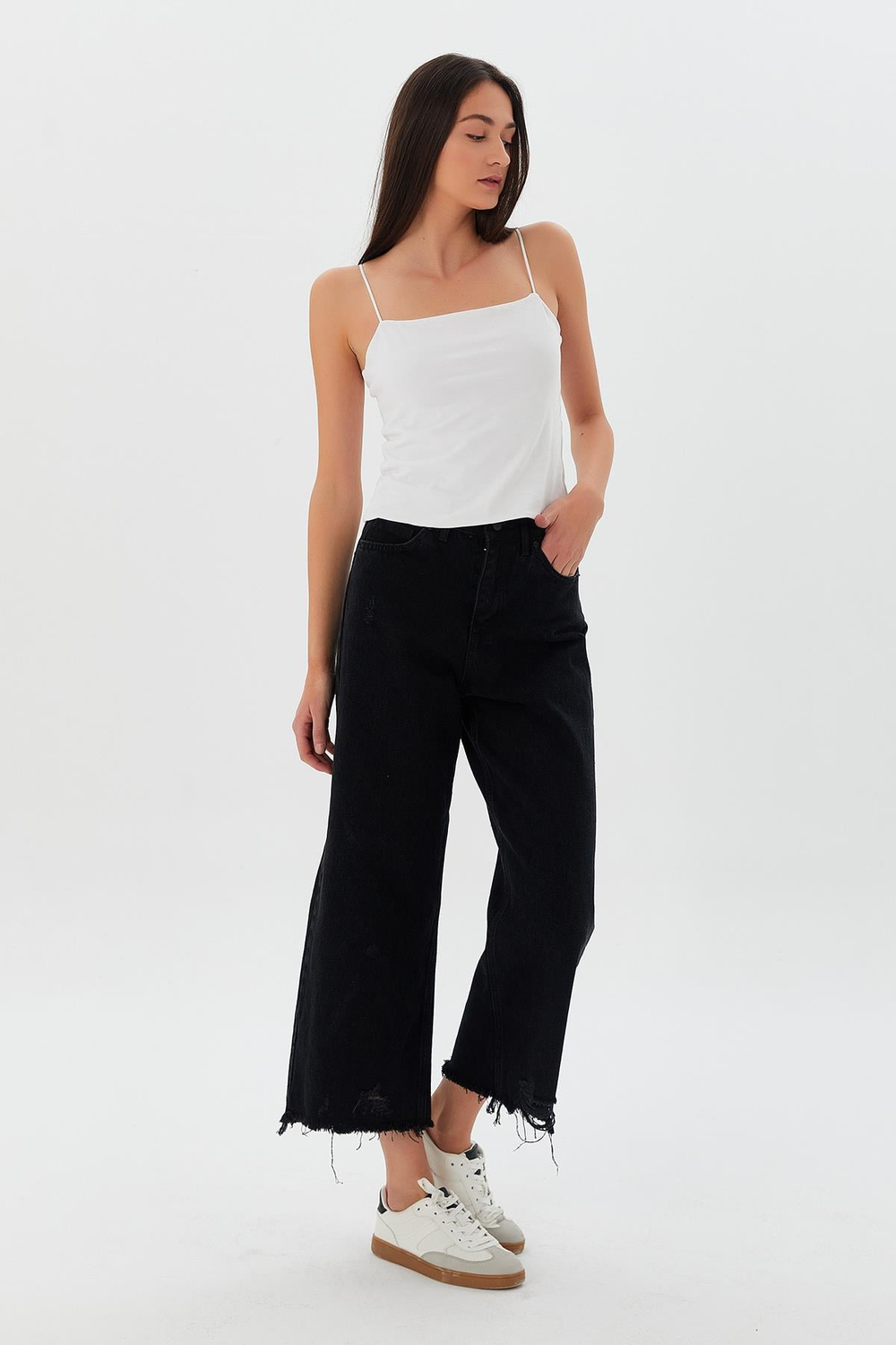Wide Leg Jean SIYAH