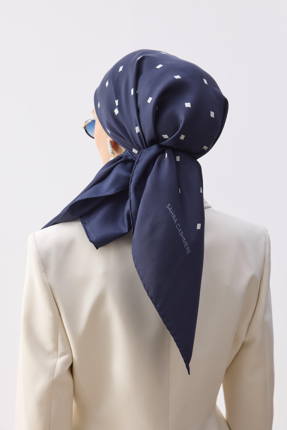 Navy Blue Silk