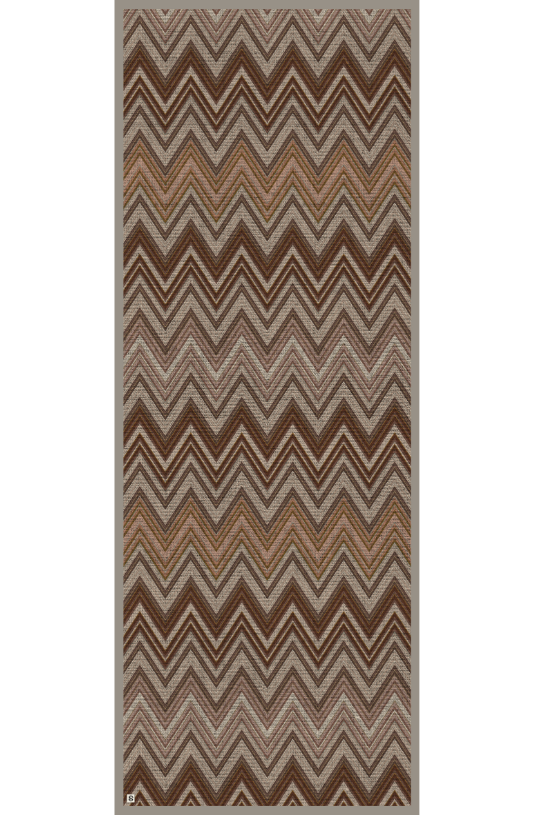 Zigzag Brown (%50 Yün %50 İpek)