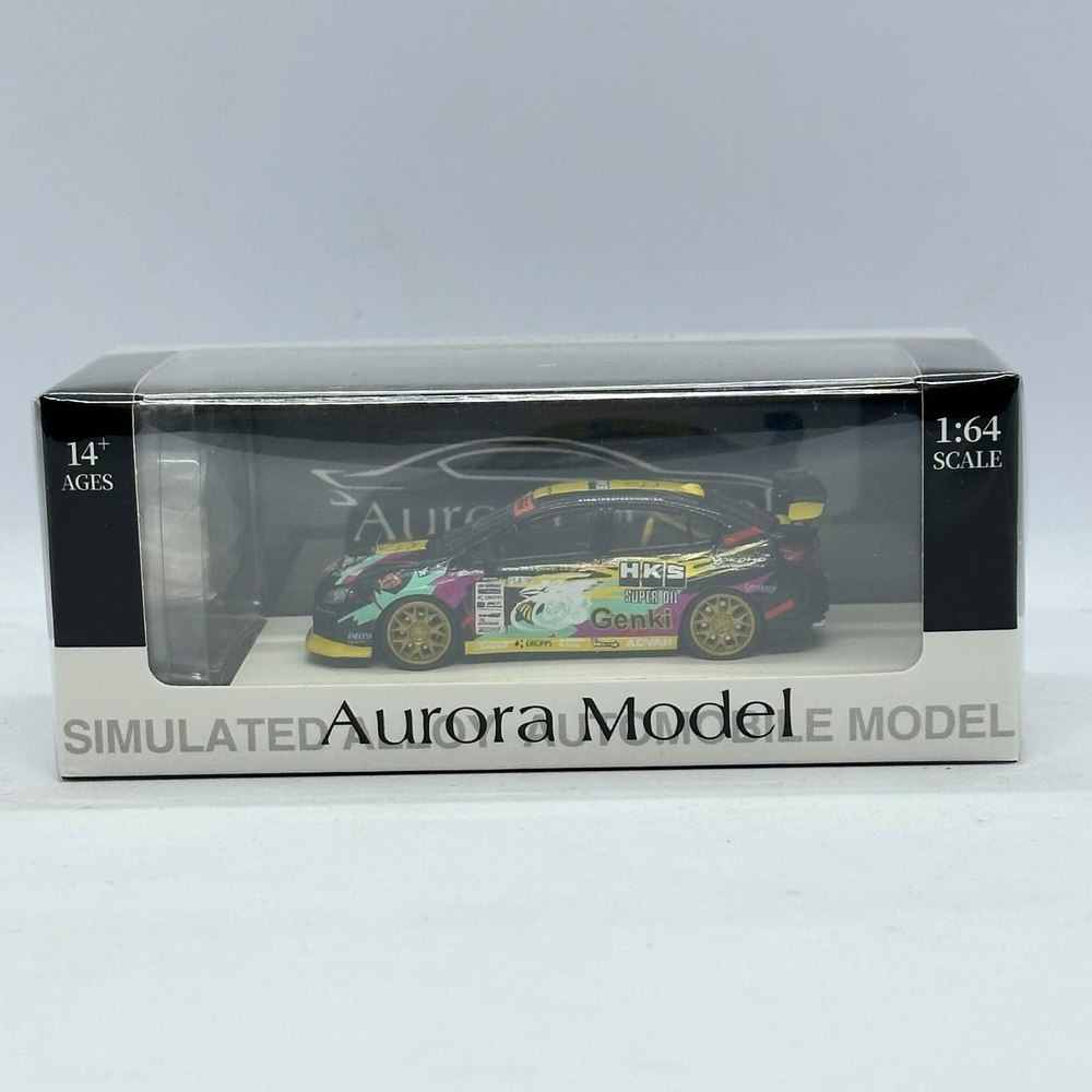 Aurora Model 1/64 Subaru WRX STI HKS Ordinary