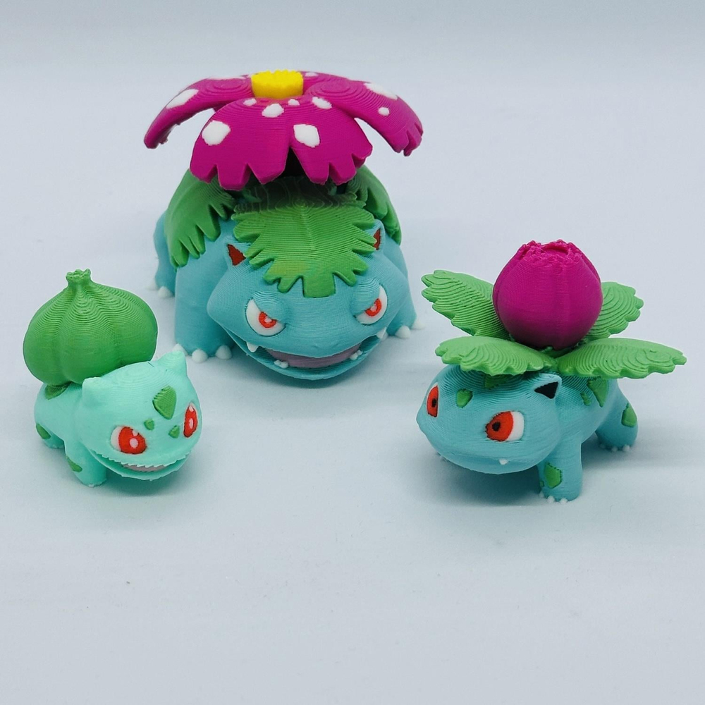 Bulbasaur 3D Pokemon Evrim Seti