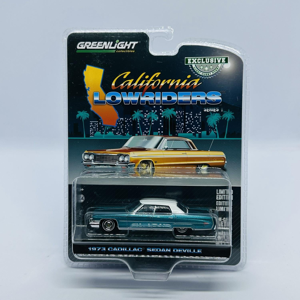 Greenlight 1/64 California Lowrider 1973 Cadillac Sedan Deville - GL011