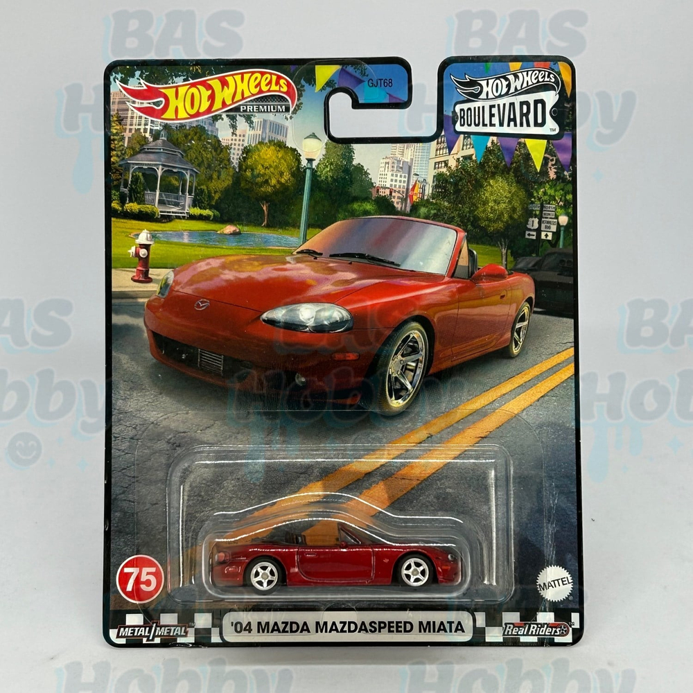 (HATALI) Hot Wheels Premium Boulevard No:75 - '04 Mazda Mazdaspeed Miata
