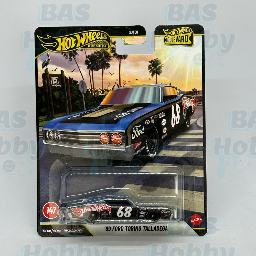 (HATALI) Hot Wheels Premium Boulevard No:147 - '69 Ford Torino Talladega 
