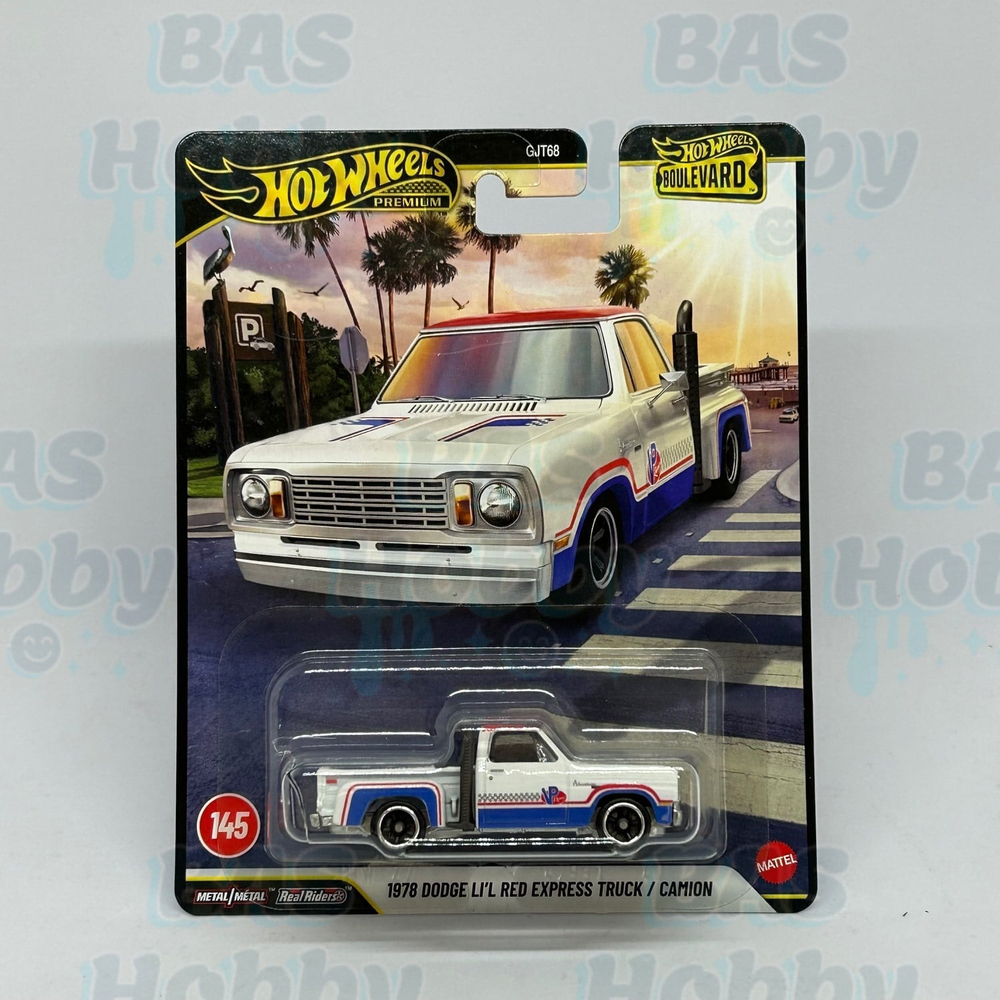 (HATALI) Hot Wheels Premium Boulevard No:145 - 1978 Doge LI'L Red Express Truck/Camion
