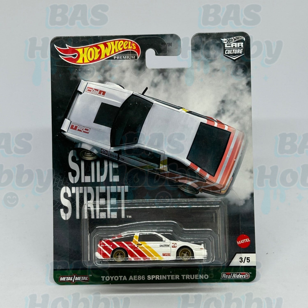 (HATALI) Hot Wheels Premium Car Culture Slide Street 1 - Toyota AE86 Sprinter Trueno 