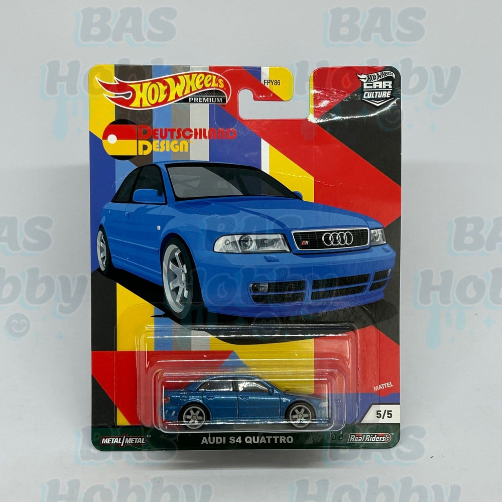 (HATALI) Hot Wheels Premium Car Culture Deutschland Design 1 - Audi S4 Quattro