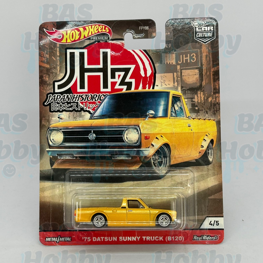 (HATALI) Hot Wheels Premium Car Culture Japon Historics 3 - '75 Datsun Sunny Truck (B120)