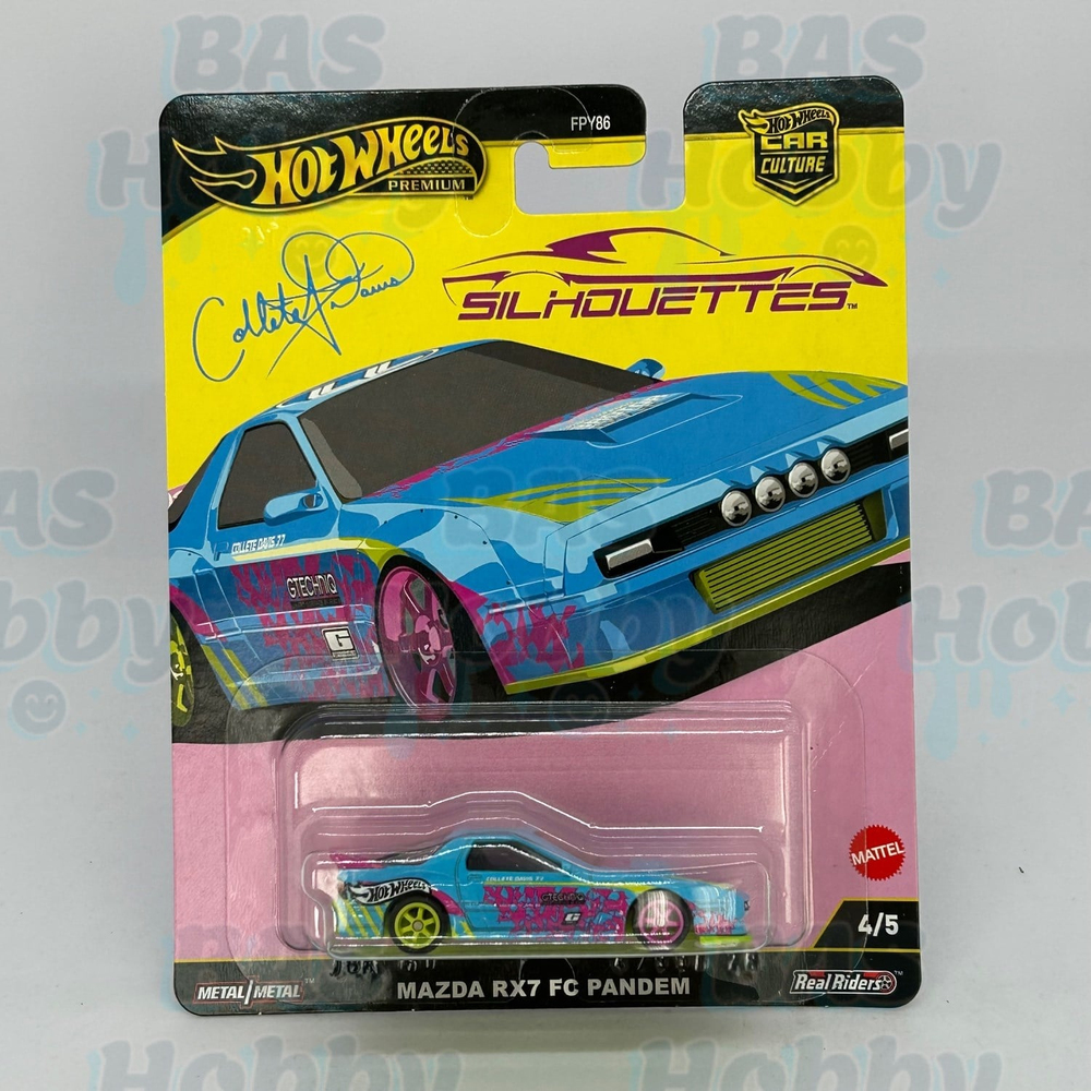 (HATALI) Hot Wheels Premium Car Culture Silhouettes - Mazda RX7 FC Pandem 