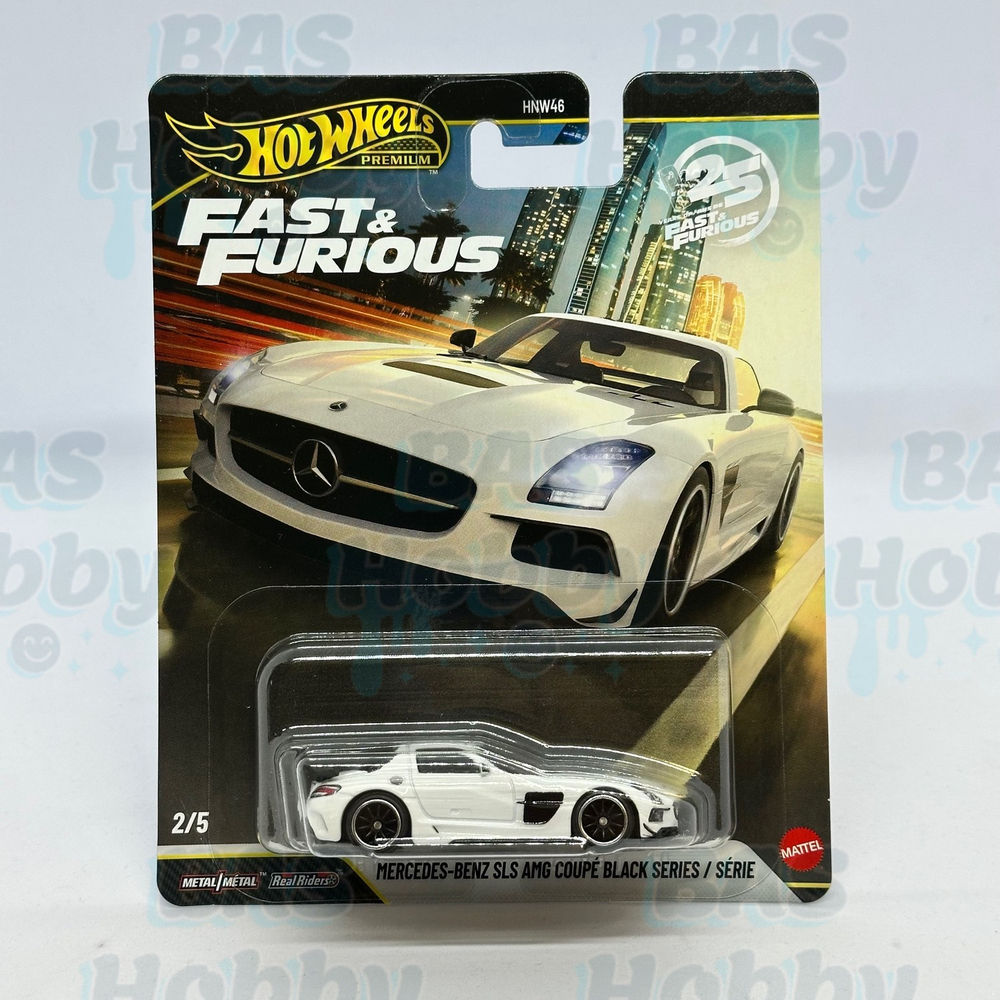 (HATALI) Hot Wheels Premium Fast&Furious 2026 Mix 4 - Mercedes-Benz SLS AMG Coupe Black