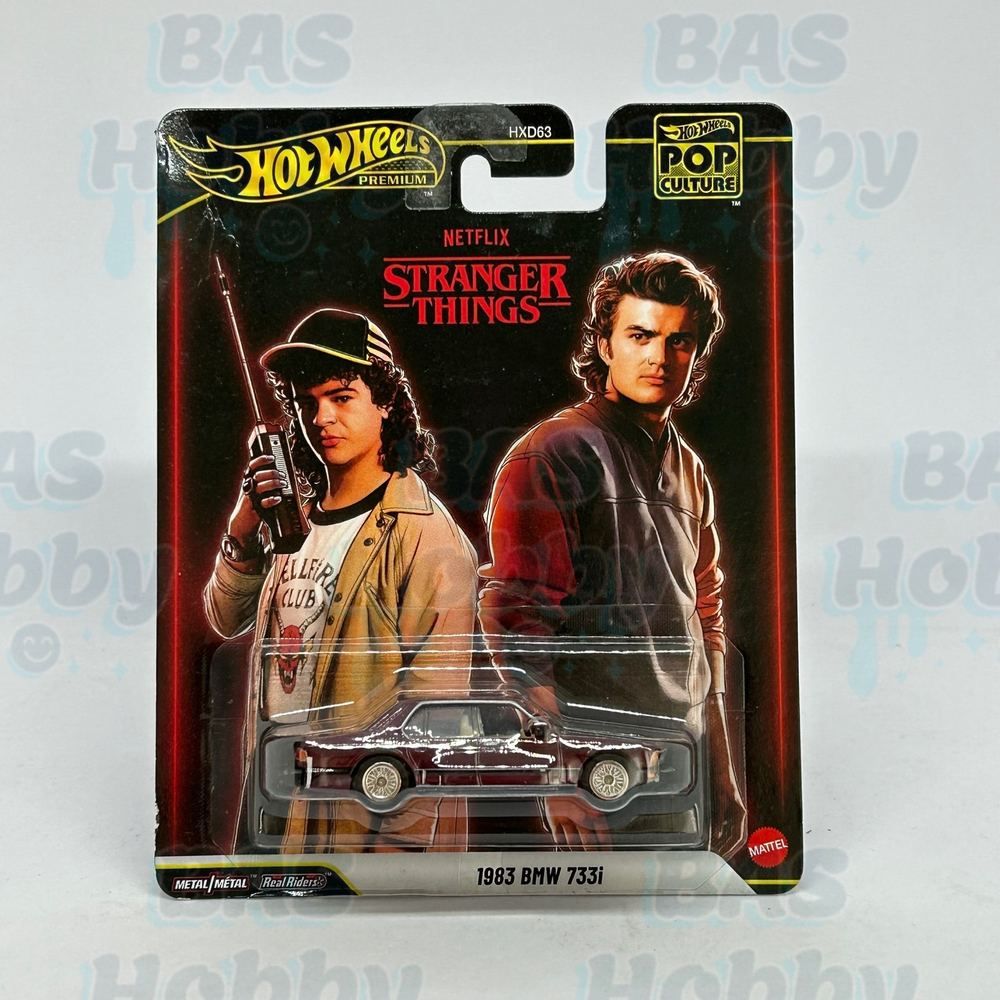 (HATALI) Hot Wheels Premium Pop Culture Stranger Things - 1983 BMW 733i