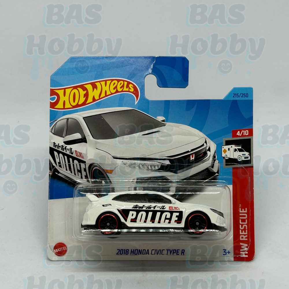 (HATALI) Hot Wheels Regular HW Rescue - 2018 Honda Civic Type R 