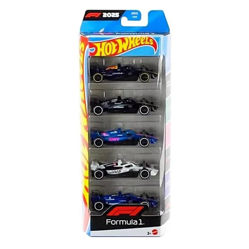 Hot Wheels 2025 F1 (Formula 1) 5 Pack