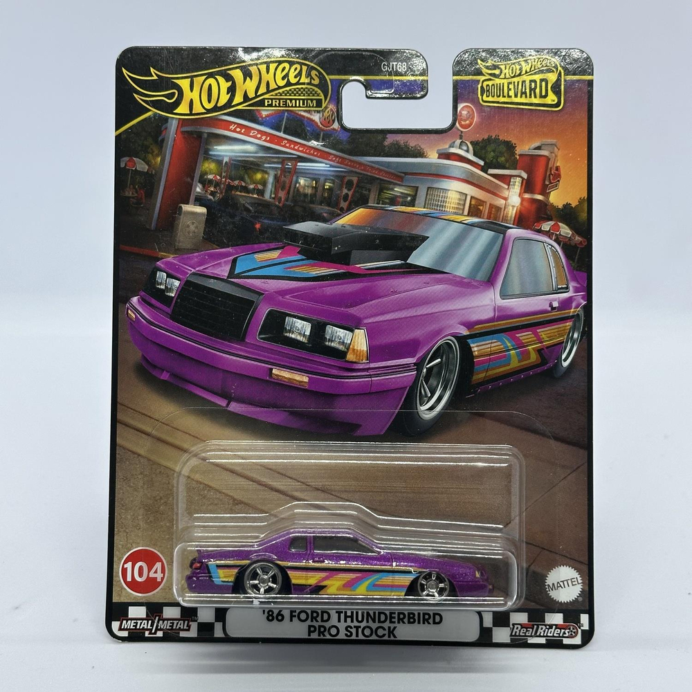 Hot Wheels Premium Boulevard No:104 - '86 Ford Thunderbird Pro Stock 